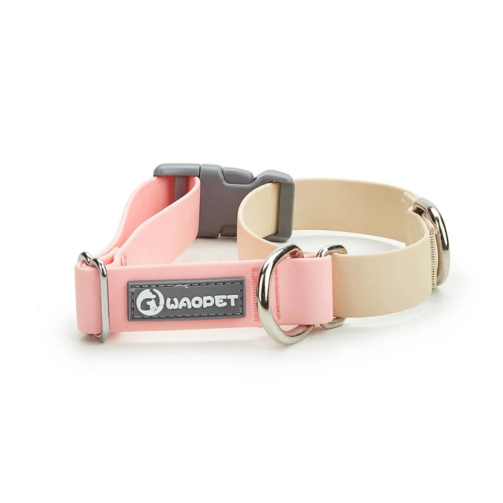 Dog Collar,Waterproof Dog Collar with Quick Release Buckle,Coated Stink-Proof Webbing Lightweight Collar for Medium & Small Dogs - Nova Trendz