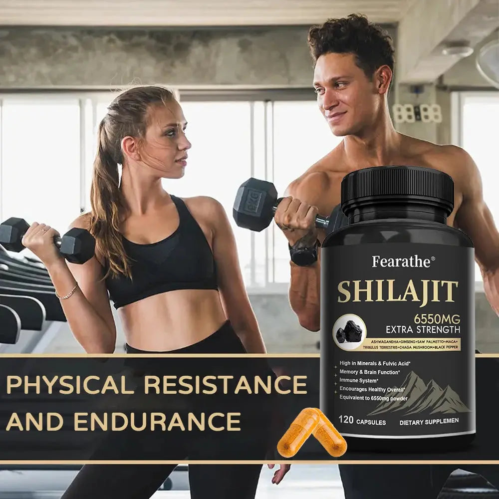 6550MG Natural Shilajit Fulvic Acid Mineral Supplement for Immune Health, Metabolism, Brain Function and Overall Physical Health Nova Trendz