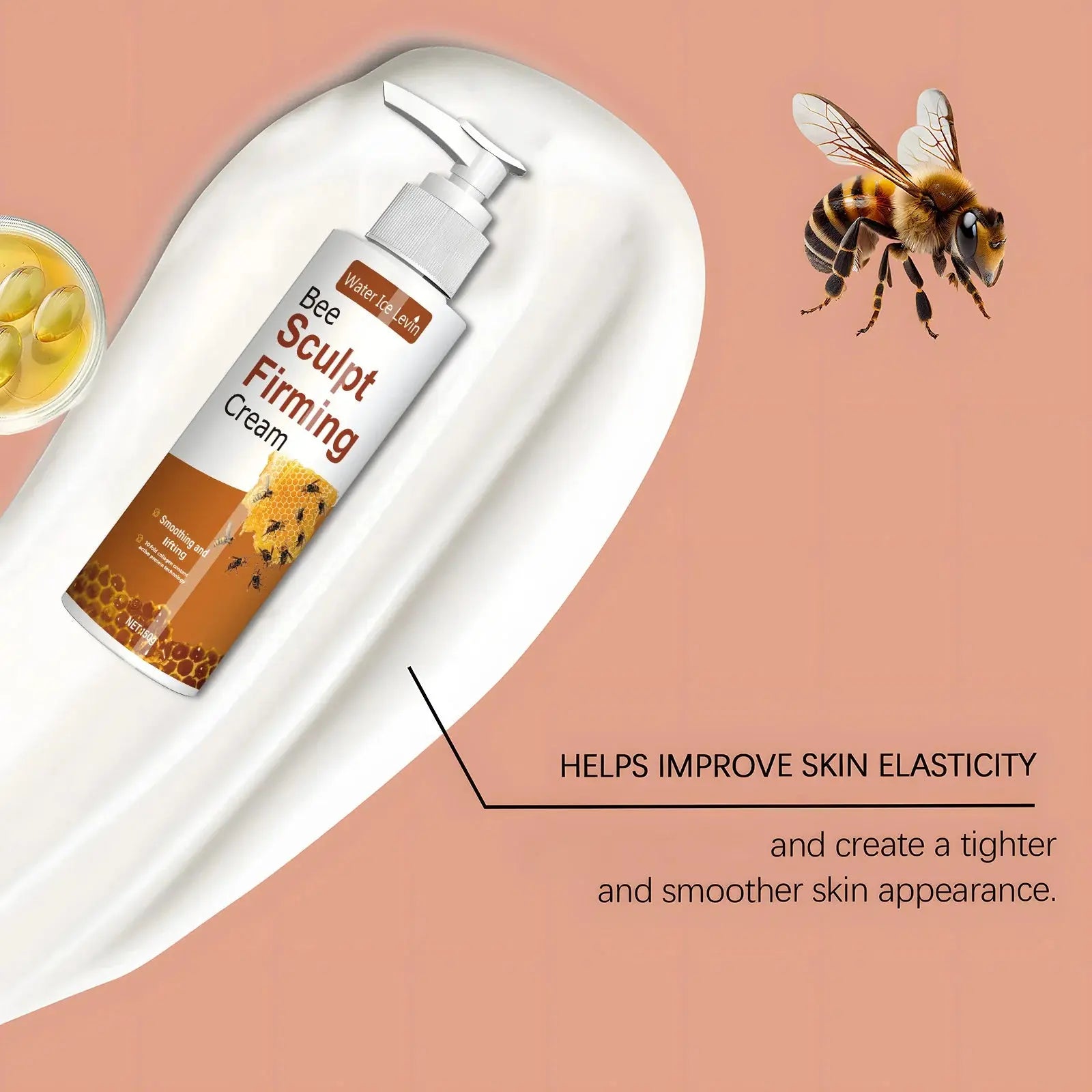 150g Bee Venom and Hyaluronic Acid Firming Cream - Unscented Deep Moisturizing Firming Dd Cream, Suitable for All Skin Types, Improves Highly Elasticity and Tightens Skin Nova Trendz
