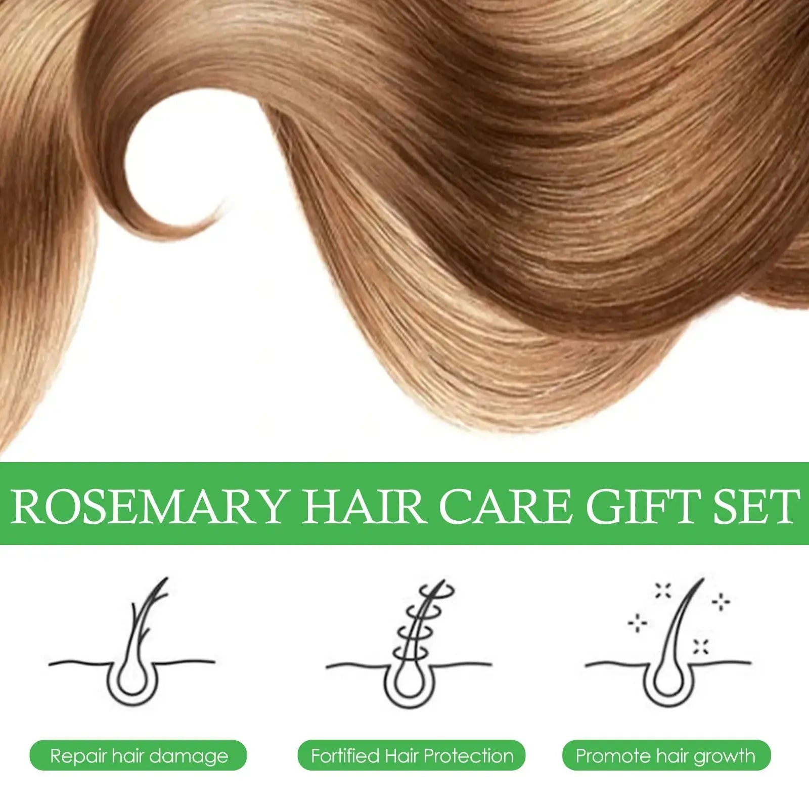 Rosemary Hair Care Set Contains Rosemary Hair Roller Hair Spray Essential Oil Nourish Hair Soft Fluffy Strong Moisturizing Root Nova Trendz