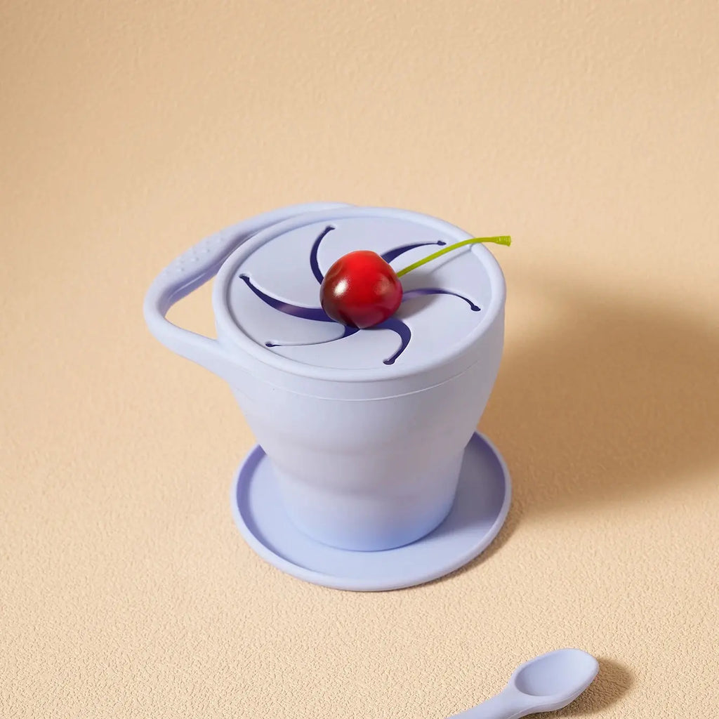 1PCS Baby Silicone Tableware Collapsible Snack Cup Baby Shower Gift Portable Baby Snack Box Feeding Trianing Baby Food Storage Nova Trendz