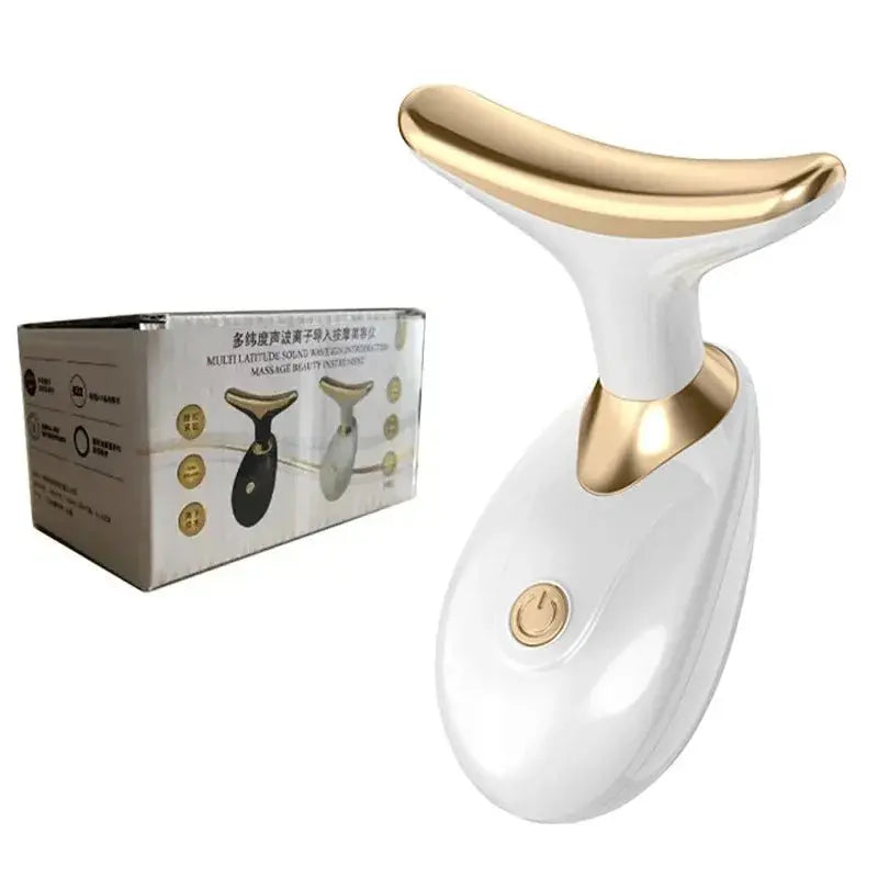 3 In 1 Face Massager Neck Facial Eye Massage Introducer Microcurrent Skin Rejuvenation Anti Aging Beauty Device Dropshipping - Nova Trendz