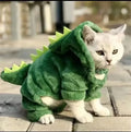 Pet Cat Dog Halloween Dog Clothes for Small Dogs Funny Dinosaur Cosplay Costume Winter Warm Cat Coat Fleece Hoodies Sweater Nova Trendz
