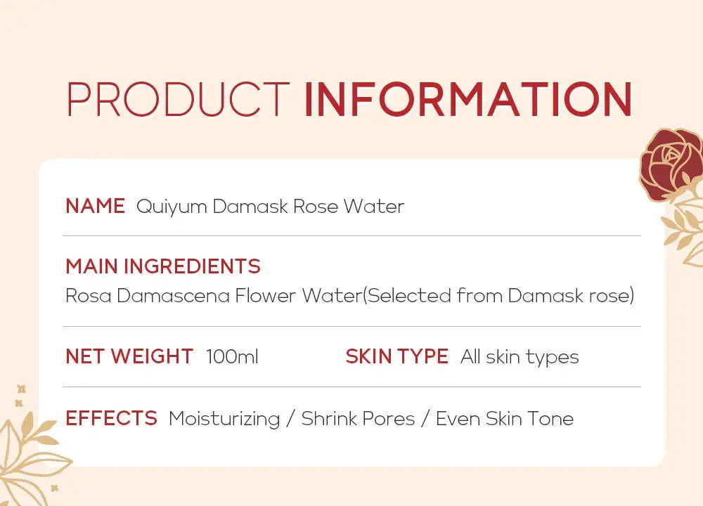 Face Care Rose Water Nourishing Skin Improve Dullness Anti Aging Facial Toner Damask Korean Skincare Products 100ml Nova Trendz