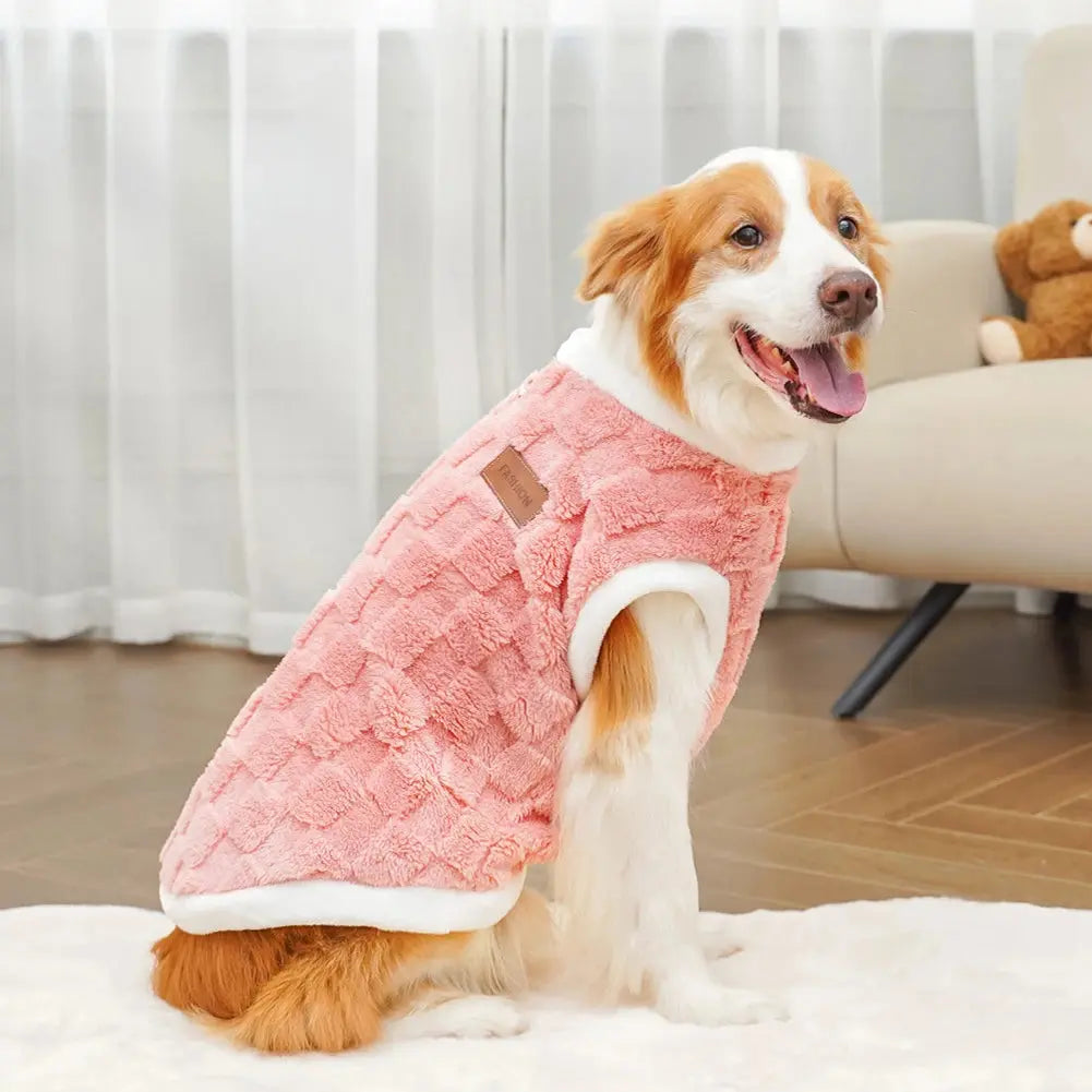 Big Dogs Clothes Winter Warm Sweater S-6XL Size Pet Clothing Golden Retriever Dog Coats Sweatshirt Pets Puppy Pullover Vest - Nova Trendz