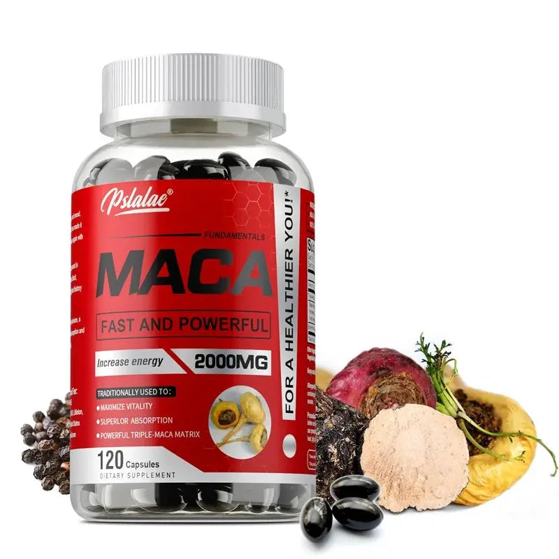 Maca Root Capsules - Improves Vitality and Performance, Enhance Energy, Builds Muscle and Strength Nova Trendz