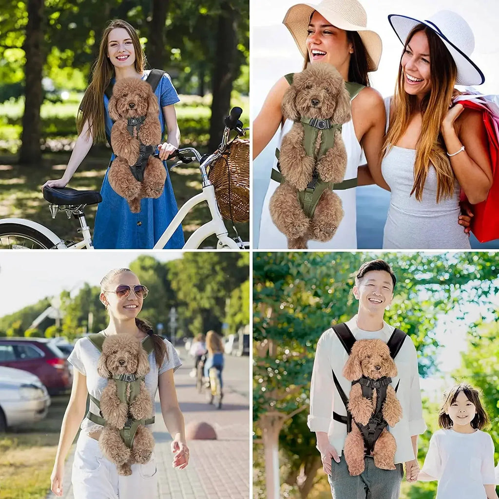 Pet Backpack Carrier For Cat Dogs Front Travel Dog Bag Carrying For Animals Small Medium Dogs Bulldog Puppy Mochila Para Perro - Nova Trendz