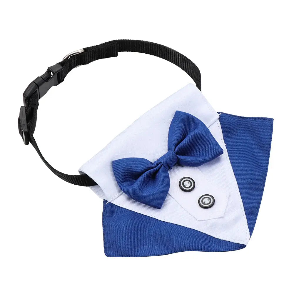 For Large and Medium Dogs Tuxedo Dog Suit and Bandana Set Dogs Tuxedo Suit Dog Prince Bow Tie Shirt Formal Dog Weeding Attire Nova Trendz