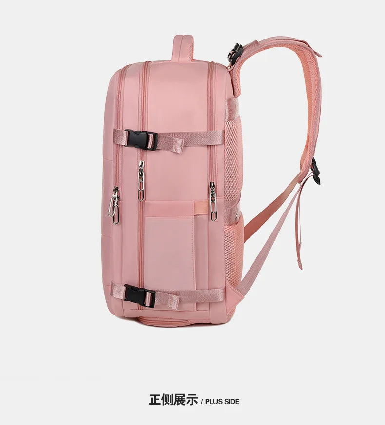 Mummy Bag Nappy Backpack Large Capacity Multifunction Cabin Bag with Shoe Storage Multilayer Separation Waterproof Diaper Bags