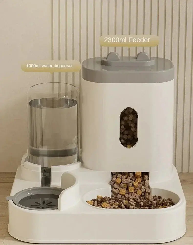 Automatic Feeder Dog Cat Food Bowl With Water Fountain Large Capacity Pet Food Storage Dispenser Container Puppy Pet Accessories - Nova Trendz