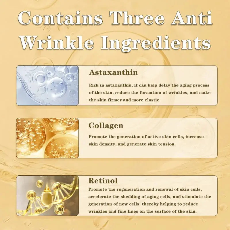 Astaxanthin Anti Wrinkle Face Cream Retinol Anti-aging Moisturizer Cream Nourishing Skincare Products Balance Skin Tone Nova Trendz