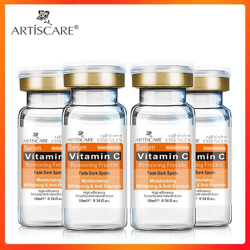 ARTISCARE Vitamin C Serum for Face Moisturizing 4Pcs Hyaluron Acid Facial Care Nourishing Essence SkinCare Products - Nova Trendz