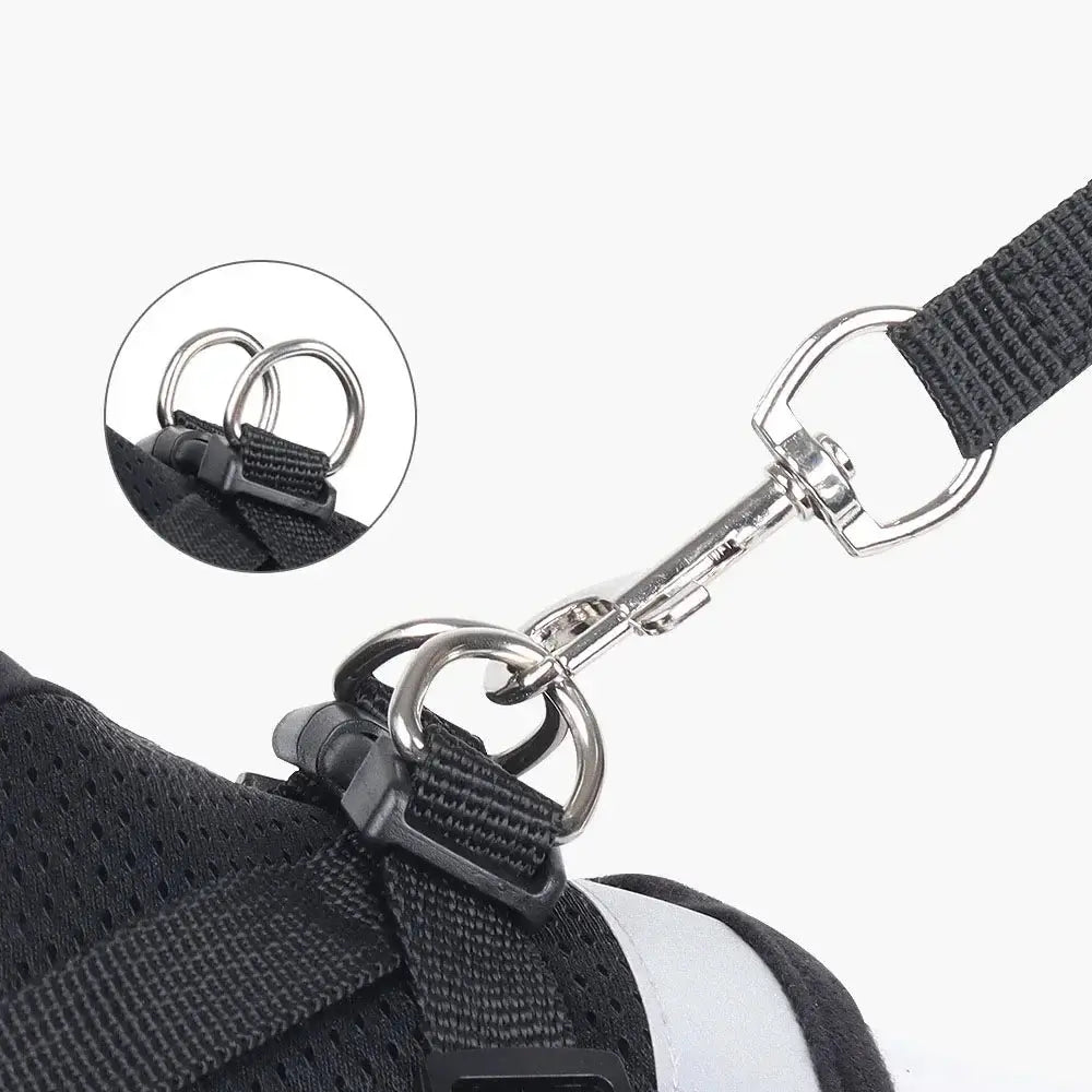Cat Harness Lead Leash Set Adjustable Reflective Escape Proof Pet Mesh Vest Harness Puppy Dog Collar Small Dog Cat Pet Supplies - Nova Trendz