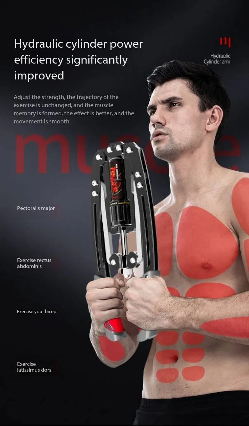 Arm Exerciser Adjustable Pressure 22-440lbs Forearm Workout Equipment Chest Expander Muscle Strength Trainer Home Gym Equipment