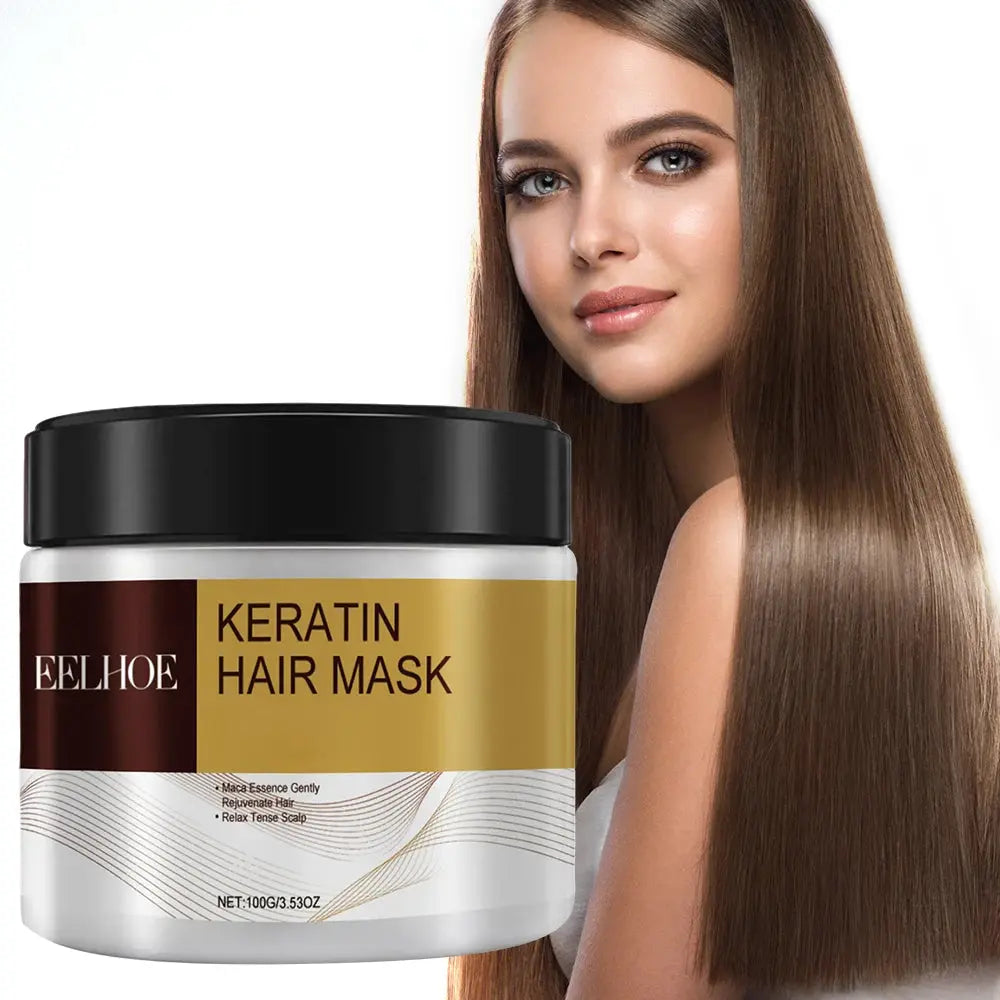 Deep Nourishing Keratin Care Hair Mask Moisturizing Repairing Damaged Frizzy Hairs Smooth Straighten Soft Hair Care 1/3/5/10pcs Nova Trendz