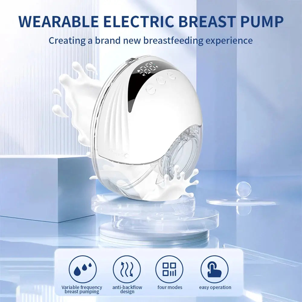 Wearable Breast Pump 210ML Large Capacity Hands Free Electric Portable Breast Pump BPA-free with LED Display 4 Modes & 12 Levels Nova Trendz