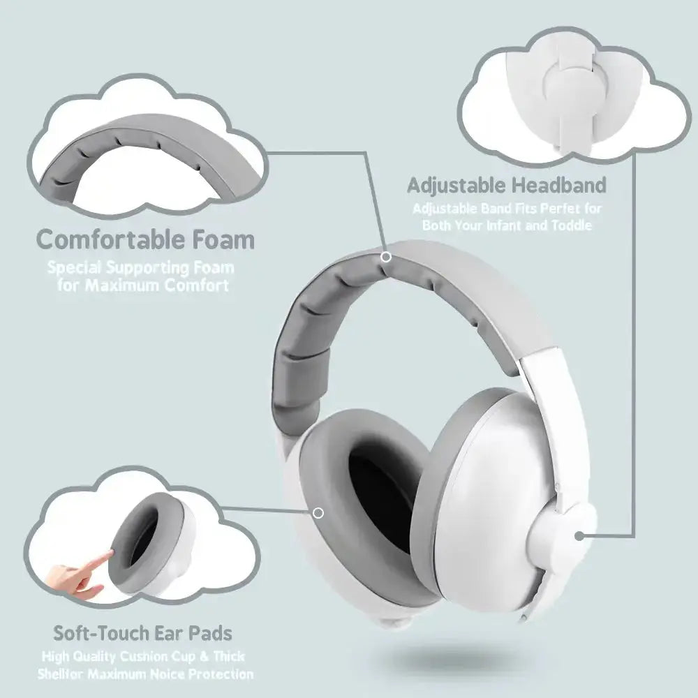 1pc Baby Ear Protection Anti-Noise Earmuffs Headphones for Sleep & Travel Ear Protection with Stretchable Design Nova Trendz
