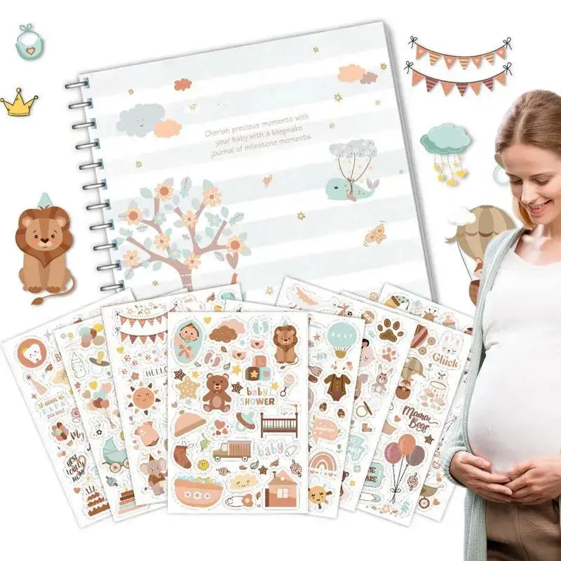 Record Book For Kids Growth First Year Record Book Keepsake Kids Milestones Book Timeless Journal Scrapbook Simple Event Kids Nova Trendz