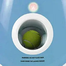 With 5 balls Automatic Ball Launcher for Dogs 3 Adjustable Distances Settings,Improves the dog's intelligence Outdoor pet game - Nova Trendz