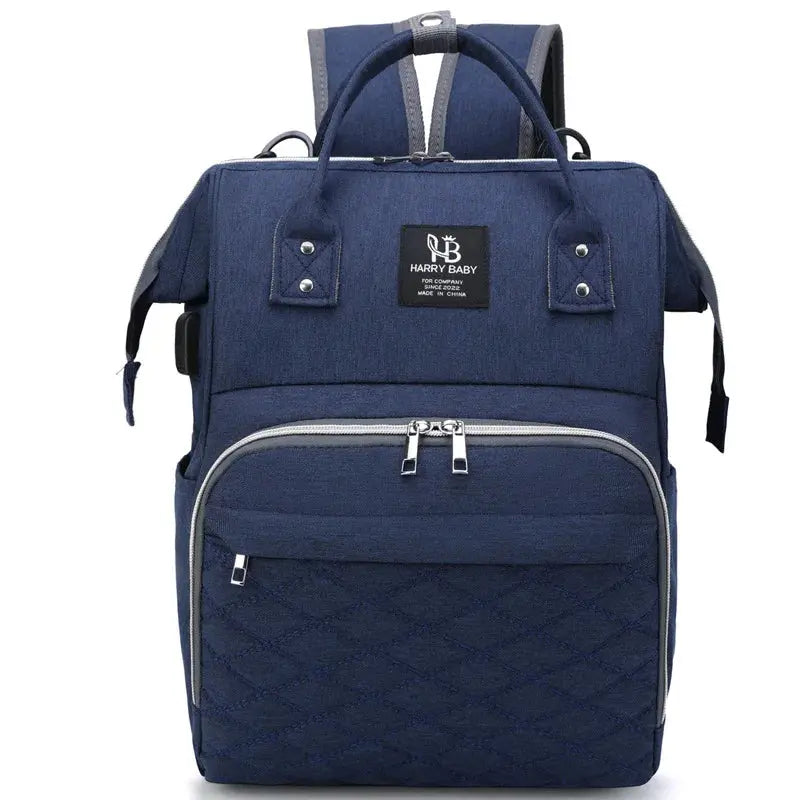 Multi-functional Mummy  Shoulder Storage Bag Out Fashion Mother USB Port Bag Large Capacity Backpack Baby Stroller Hanging Bag Nova Trendz