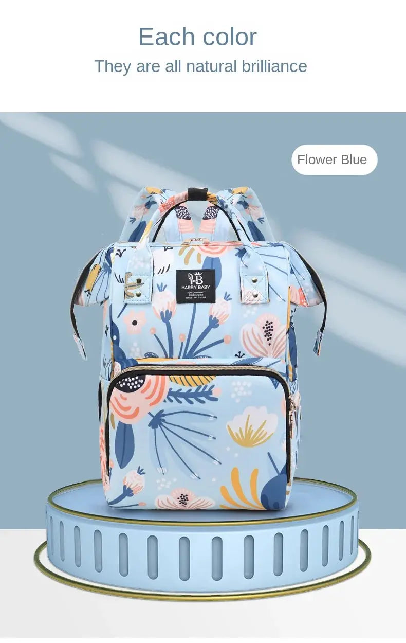 Fashion Print Nappy Backpack Bag Mummy Large Capacity Bag Mom Baby Multi-function Outdoor Travel Diaper Bags for Baby Care Stuff Nova Trendz