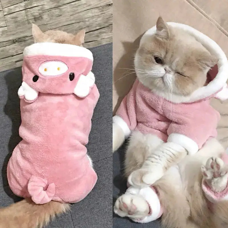 Pet Dog Clothes Soft Warm Fleece Dogs Jumpsuits Pet Clothing for Small Dogs Puppy Cats Clothes Chihuahua Yorkshire Costume Coat - Nova Trendz
