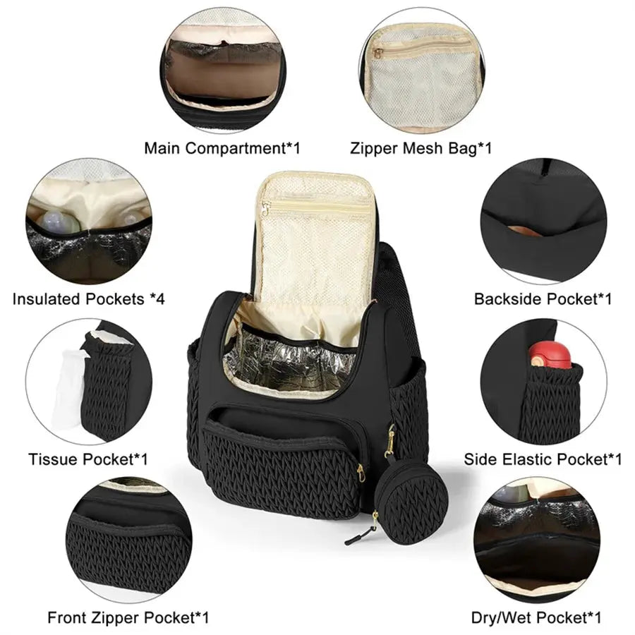 Mommy Bag Large Capacity Organizer For Baby Diapers Outdoor Stroller Hanging Bags Maternity Women Fashion Backpack Lightweight Nova Trendz
