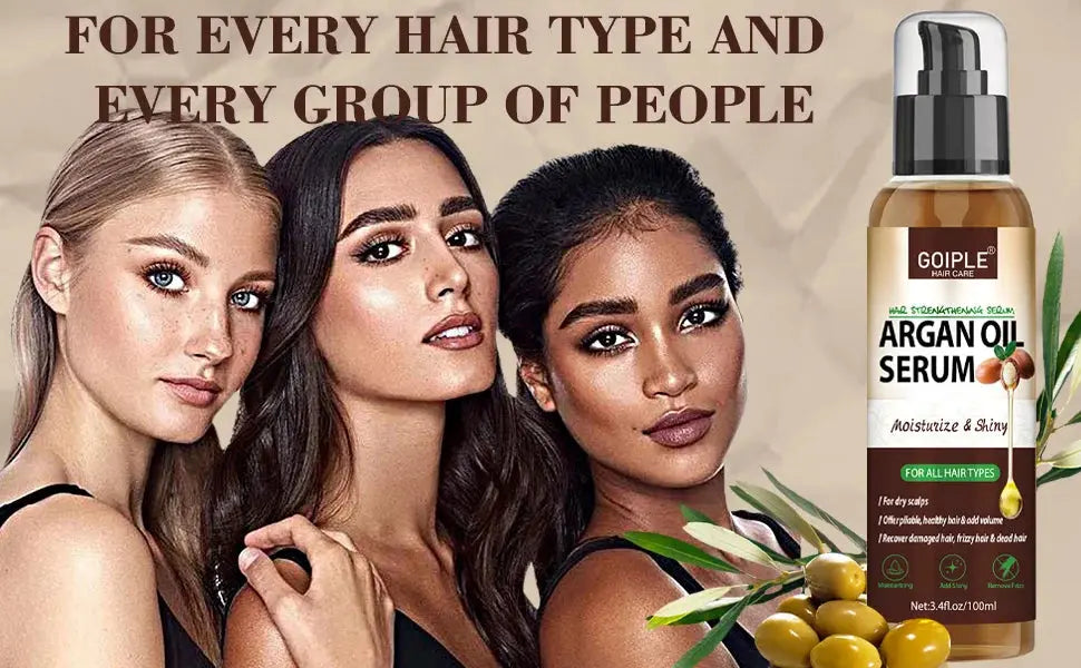 100ml Argan Oil Hair Serum Moisturizing Shiny Remove Frizz Conditioner Repair Damaged Hair and Restore Hairs Gloss Essential oil Nova Trendz