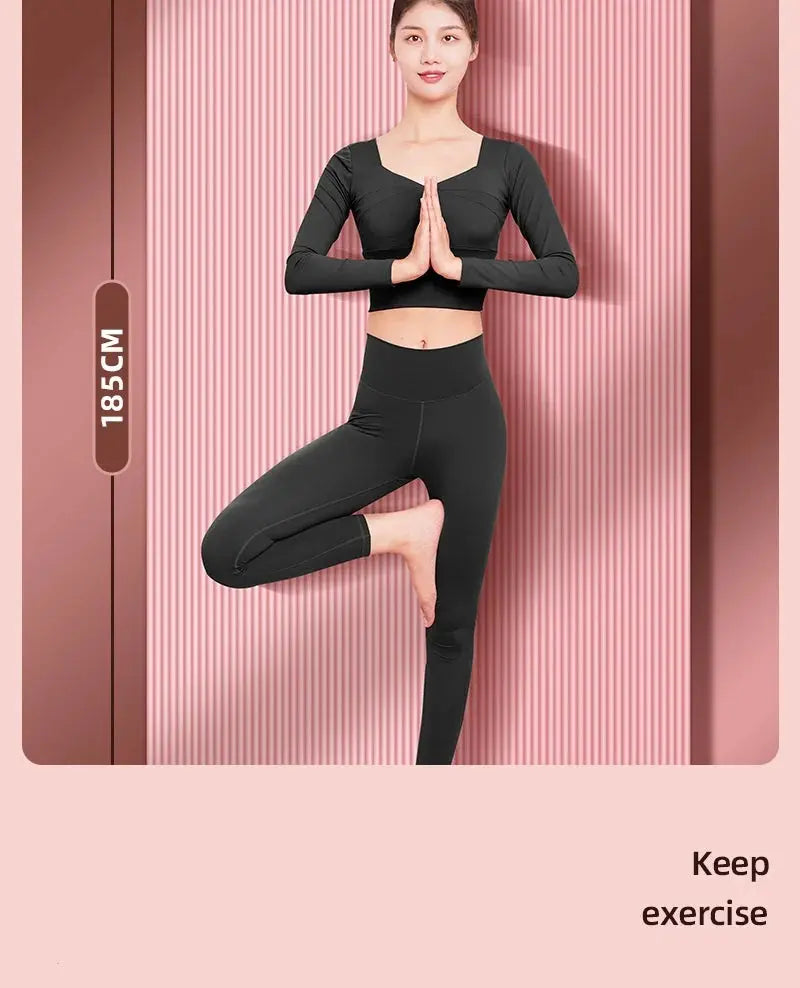 10mm Yoga Mat Thick Non-slip Exercise Fitness Workout Mats for Home Pilates Environmentally Friendly Yoga Mat Nova Trendz