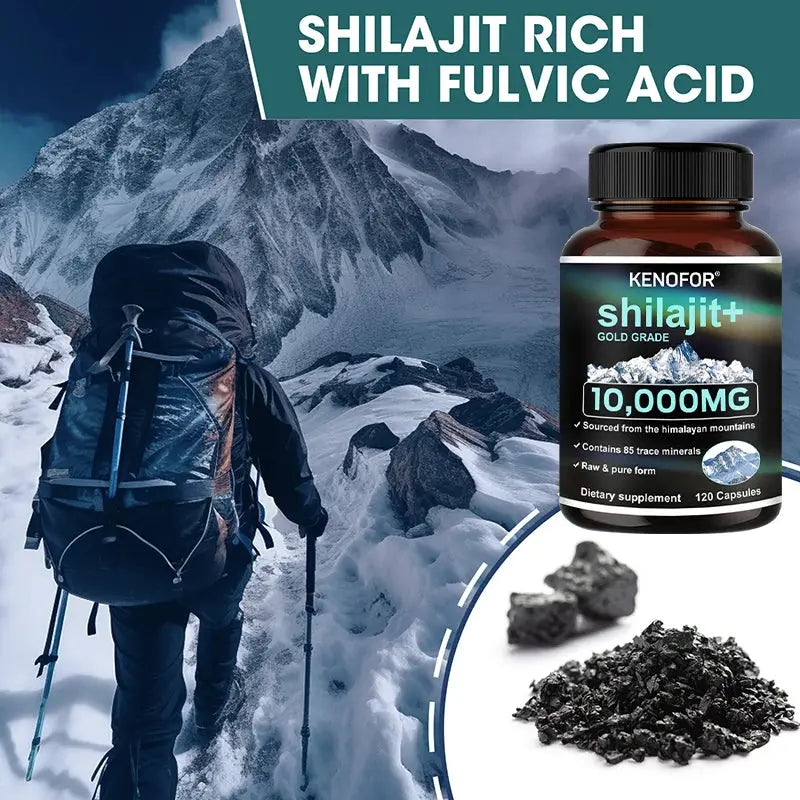 Himalaya Original Pure Shilajit Capsules, Naturally Enriched with Fulvic Acid and Over 85 Trace Minerals, Gluten Free Supplement Nova Trendz