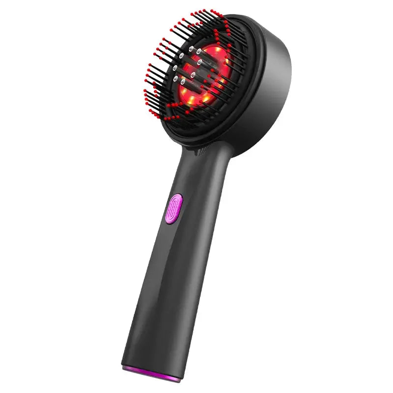 3 Modes Electric Vibration Massage Comb Red Light Therapy Hair Growth Massage Scalp Brush Oil Liquid Applicator Head Massager - Nova Trendz