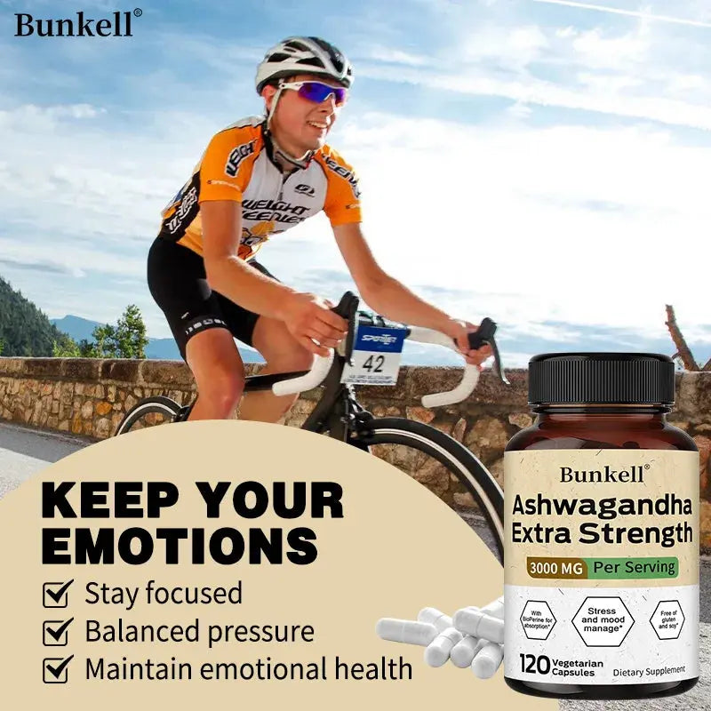 Ashwagandha 3000 mg capsules to help balance stress and manage mood Nova Trendz