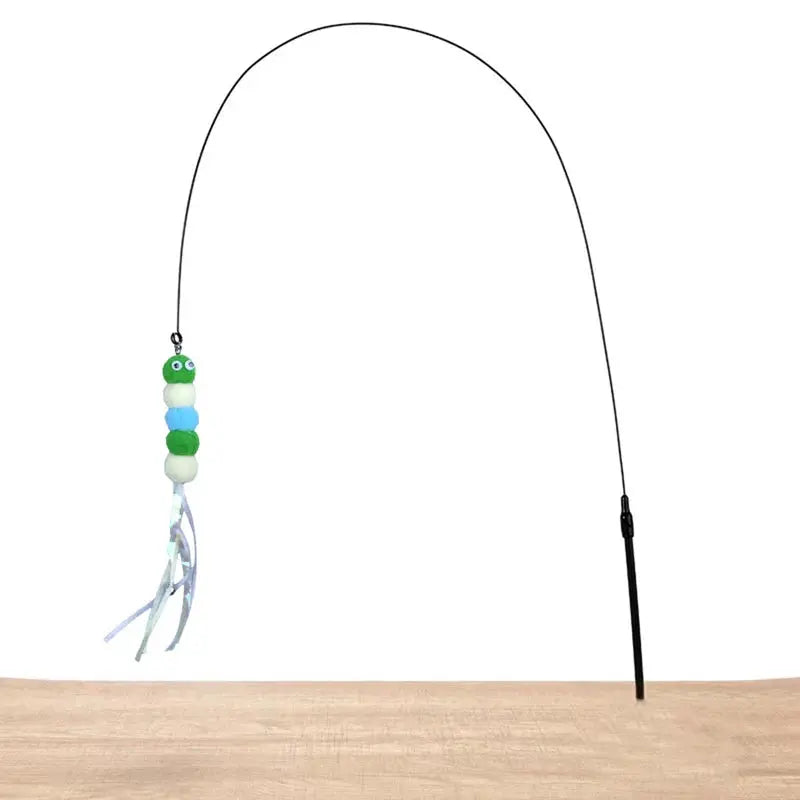 Powerful suction cup wire long rod plush cat stick cat toy self-exciting and relieving boredom and biting pet toy Nova Trendz