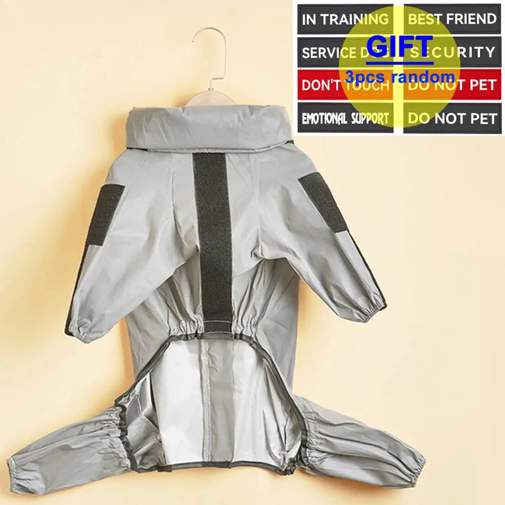 Reflective Full Body Dog Jumpsuit Waterproof Raincoat Sunscreen Outdoor Jacket for Small to Large Dogs Pet Supplies - Nova Trendz