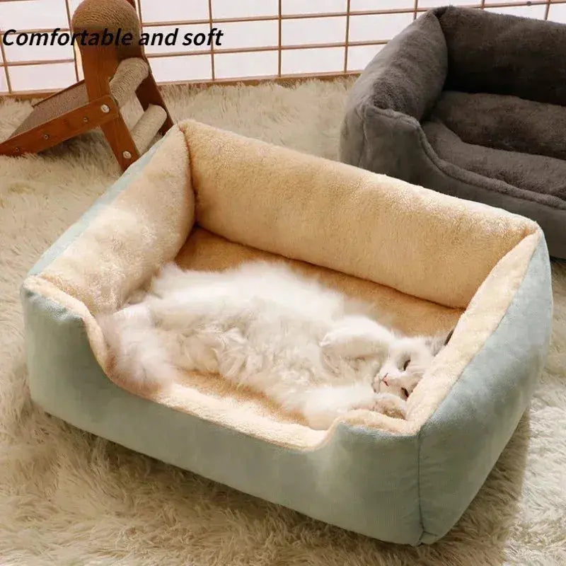 Bed for Cats Pet Products Cushions Kitten Goods Accessories Dog All Houses Supplies Things Accessory Habitats Basket House Beds - Nova Trendz