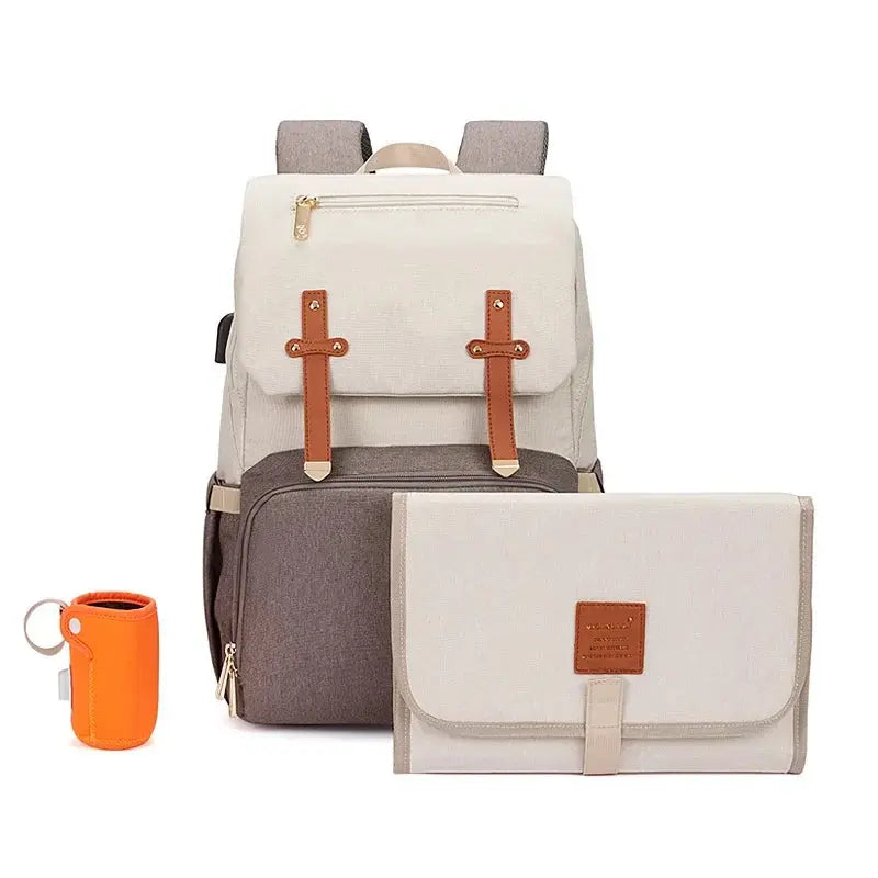 Fashion New Baby Diaper Bag Backpack Multifunctional Diaper Bag Organizer with Thermal Milk Bottle Bag Baby Bags for Mom Nova Trendz