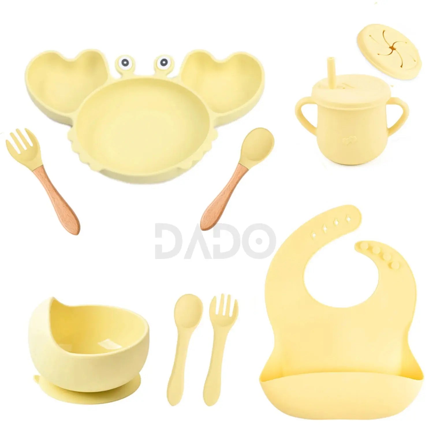 Customized Baby Silicone Feeding Set with Suction Cup Personalized Name Dish Divided Plate Bowl Spoon Cute Kid Eating Tableware Nova Trendz