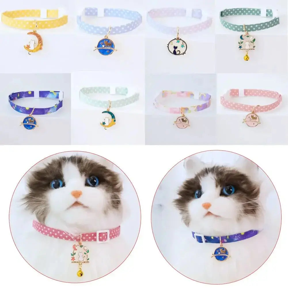 1PC Cute Kitten Collar Pet Cat Safety Necklace Breakaway Adjustable Cats Collar Puppy Collar Cat Pendant Puppy Cat Pet Supplies Nova Trendz