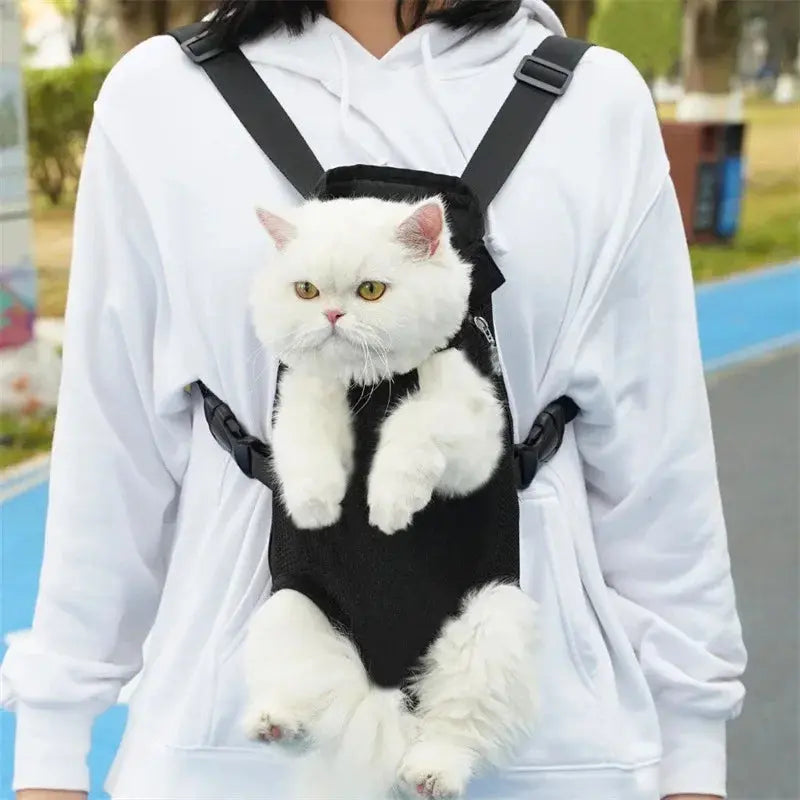 Adjustable Cat Carrier Bag Pet Double Shoulder Backpack Portable Bag Outdoor Travel Camping Hiking Cat Bag Dog Bag - Nova Trendz