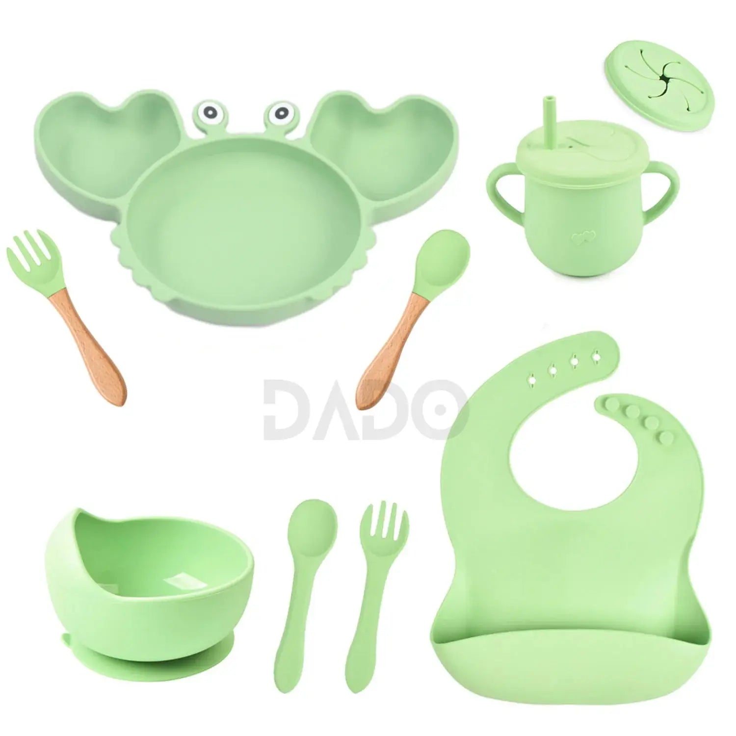 Customized Baby Silicone Feeding Set with Suction Cup Personalized Name Dish Divided Plate Bowl Spoon Cute Kid Eating Tableware Nova Trendz