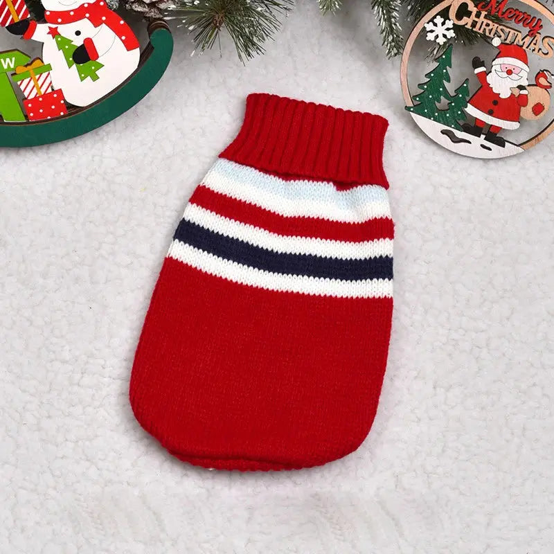 Christmas Wear for Large Dog Sweater Knit Big Dog Sweater Christmas Pet Turtleneck Doggy Sweatshirt for Extra Dogs Boy Girl - Nova Trendz
