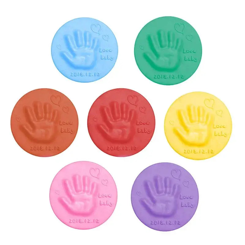 New Baby Hand Footprint Makers Handprint Fingerprint Inkpad Casting DIY Clay Toys Care Air Drying for Kids Newborn Souvenir Nova Trendz
