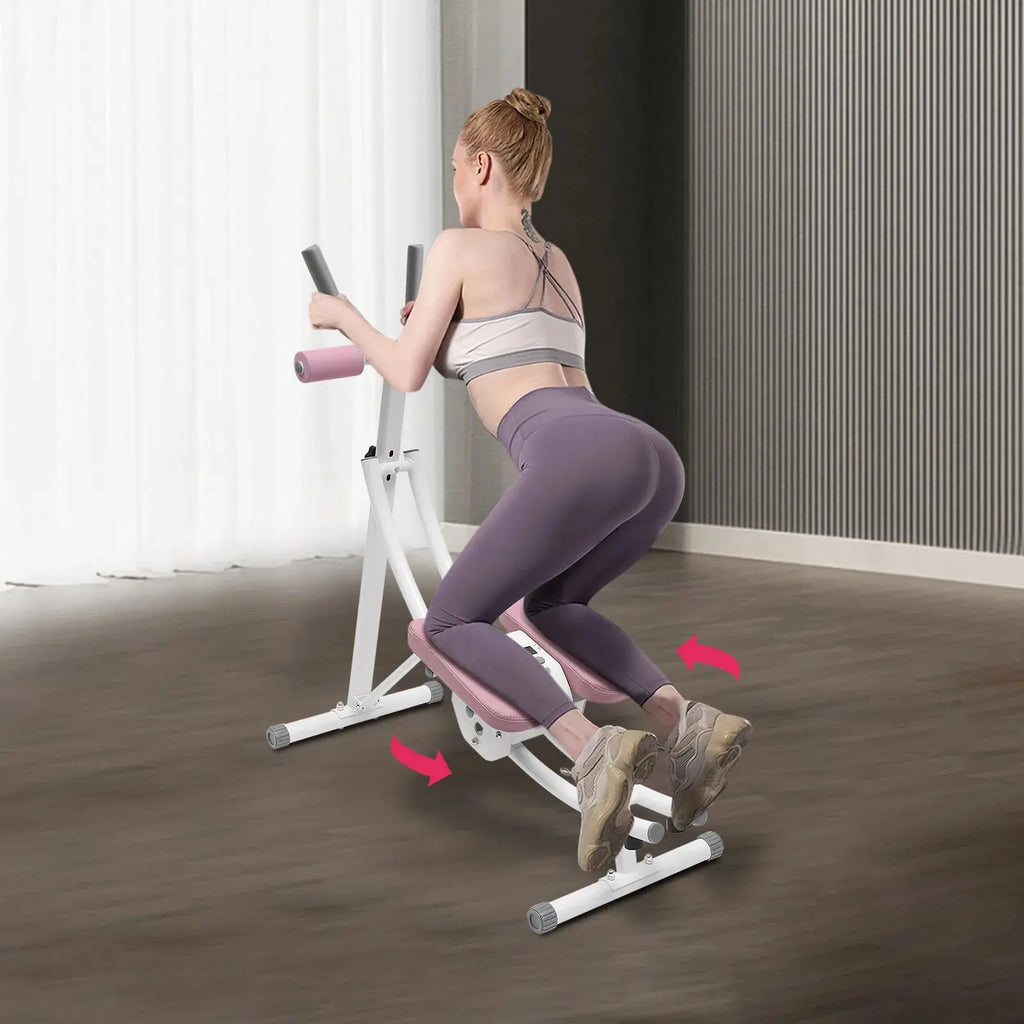 Ab Machine, 150kg/330lbs Weight Capacity, Foldable, Core & Abdominal Exercise Fitness Equipment for Home Gym Nova Trendz