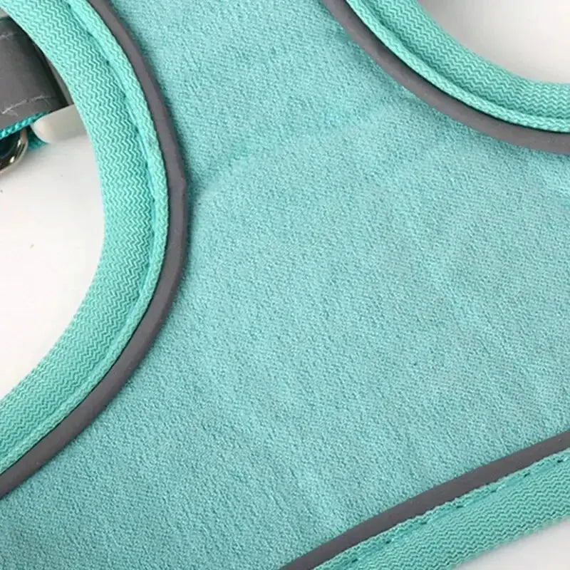 Booteely Pet Suede Chest Harness Vest Dog Cat Strap Reflective Leash Retractable For Small Light And Convenientn - Nova Trendz