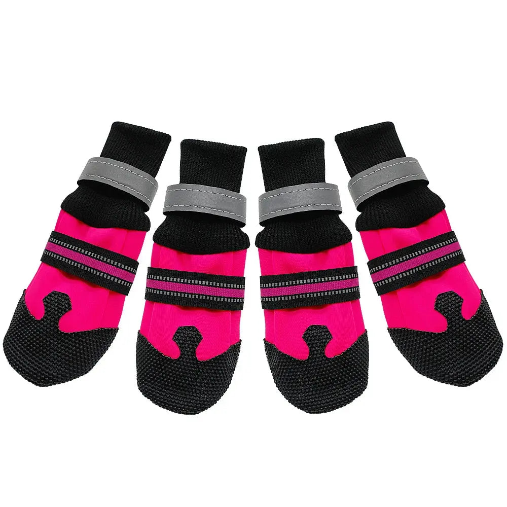 4pcs Waterproof Winter Pet Dog Shoes Anti-slip Snow Pet Boots Paw Protector Warm Reflective For Medium Large Dogs Labrador Husky Nova Trendz