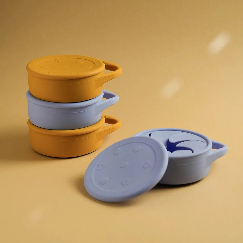 1PCS Baby Silicone Tableware Collapsible Snack Cup Baby Shower Gift Portable Baby Snack Box Feeding Trianing Baby Food Storage Nova Trendz