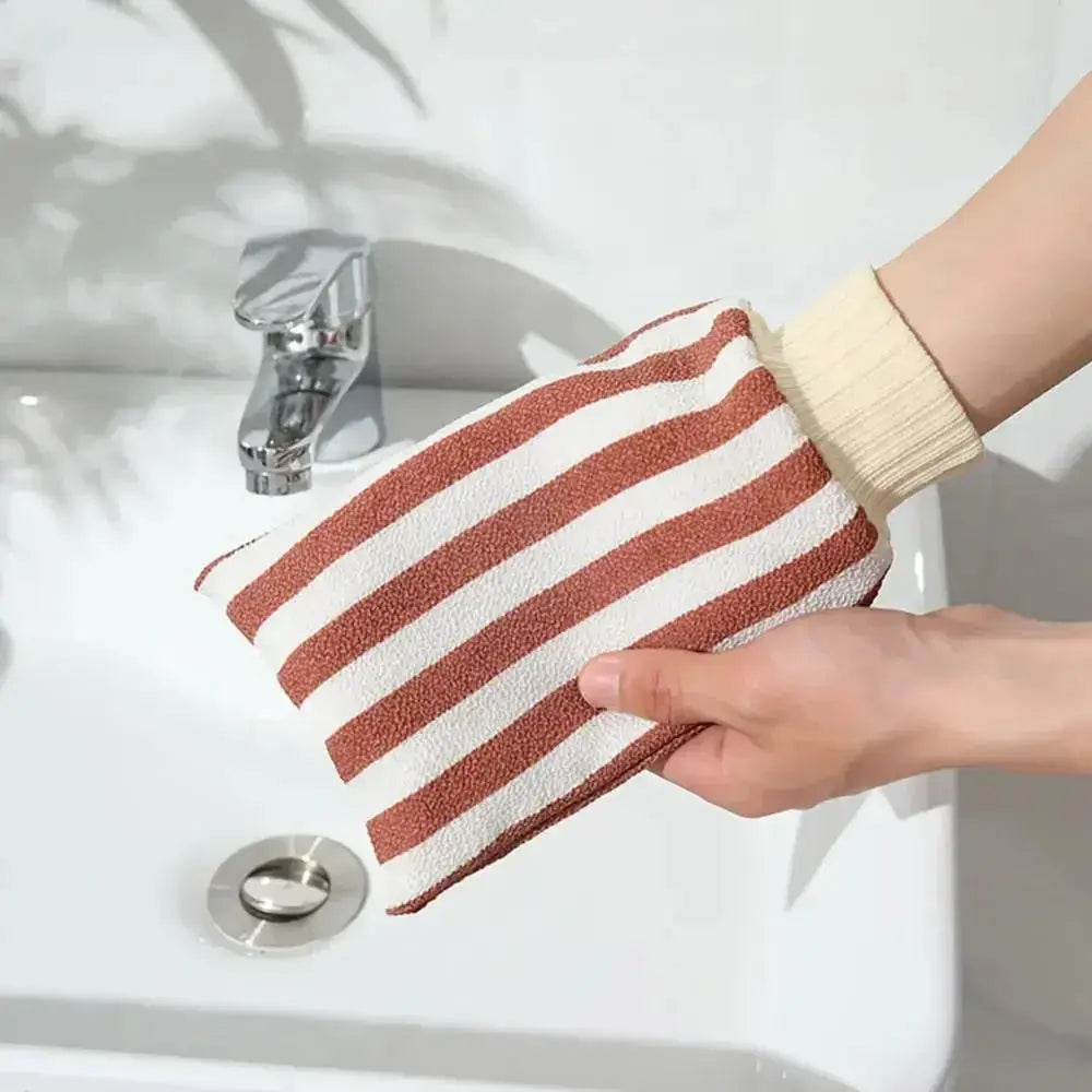 Bath for Peeling SPA Exfoliating Shower Brush Washcloth Body Cleaning Scrubber Mitt Rub Body Wash Gloves Back Shower Bath Towel Nova Trendz