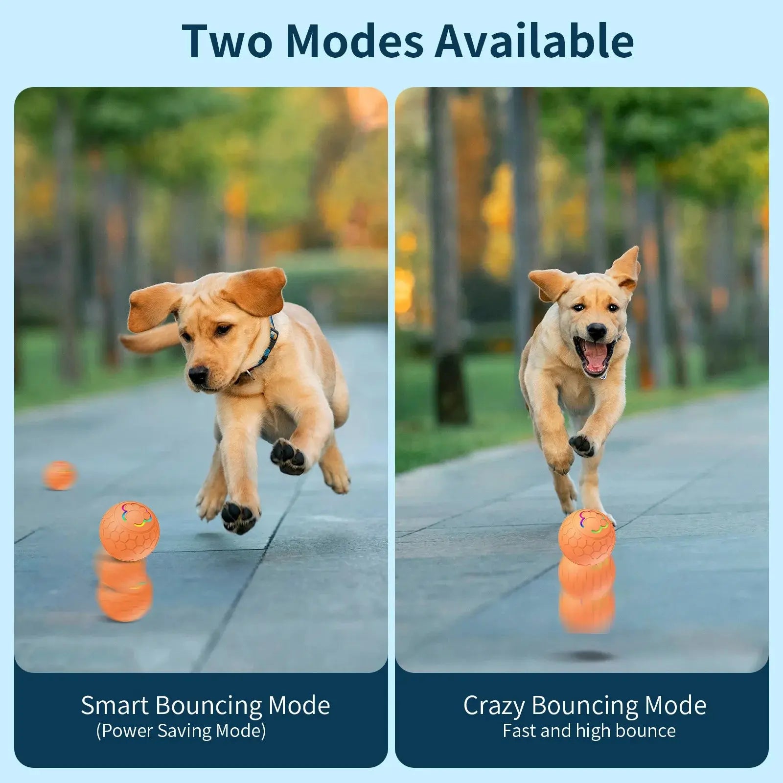 Smart Dog Toy Ball Electronic Interactive Pet Toy Ball USB Automatic Bouncing Rolling Toy Ball With RGB Lights Puppy Cat Product - Nova Trendz