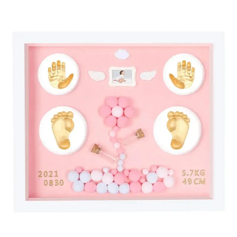 Baby Hand Print Footprint Imprint Kit Handprint Baby Mud And baby footprints Souvenirs Baby Hand And Foot Mold Hundred Days Gift Nova Trendz