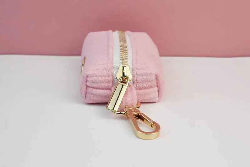 Pink Corduroy Dog Collar And Leash Set For Dogs Custom Engraved Nameplate Pet Supplies Dog Leash Corduroy07 - Nova Trendz
